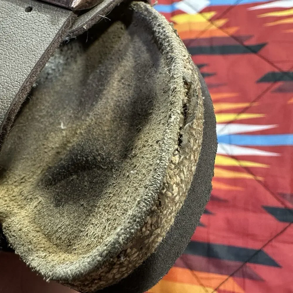 Birkenstock Brown Leather Sandals Kids Size 2 33 210 Made In Germany Adjustable